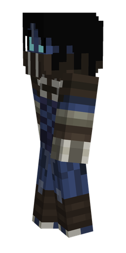 Black skin: body, left side render