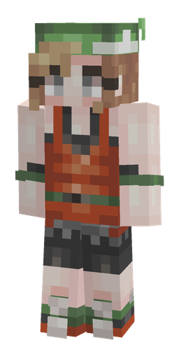 Green skin: body, front render