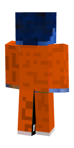 Blue skin: body, back render