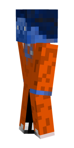 Blue skin: body, left side render