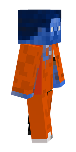 Blue skin: body, right side render