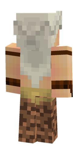 Brown skin: body, back render
