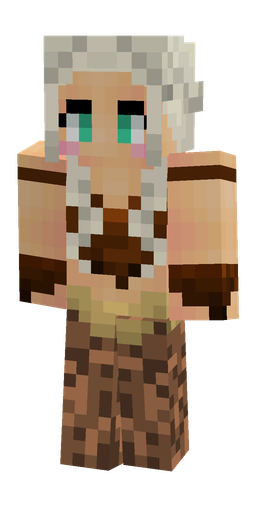 Brown skin: body, front render