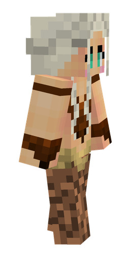 Brown skin: body, right side render