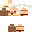 Brown skin: raw texture render
