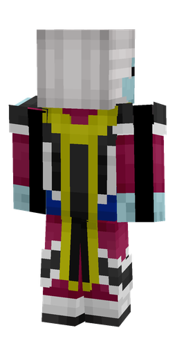 Black skin: body, back render