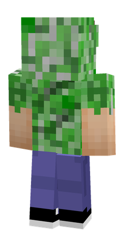 Blue skin: body, back render