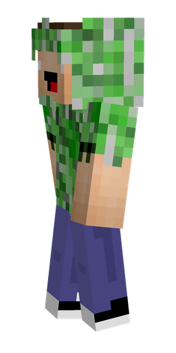 Blue skin: body, left side render