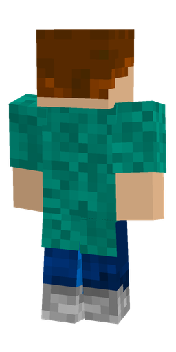 Blue skin: body, back render