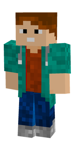 Blue skin: body, front render