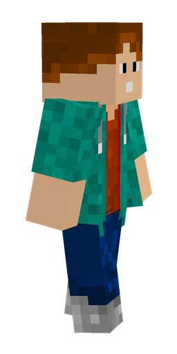 Blue skin: body, right side render