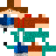 Blue skin: raw texture render