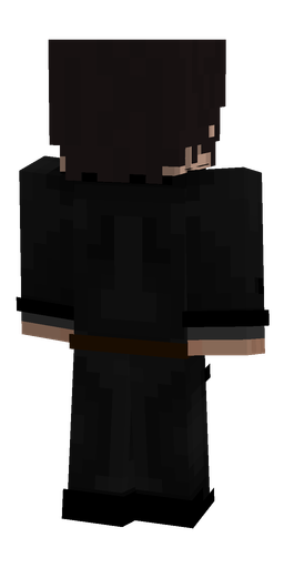 Black skin: body, back render