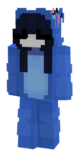 Blue skin: body, front render