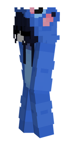 Blue skin: body, left side render