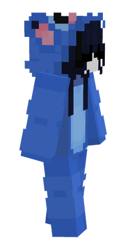Blue skin: body, right side render