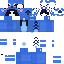 Blue skin: raw texture render