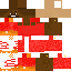 Brown skin: raw texture render