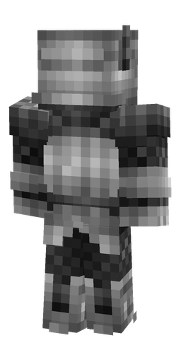 Black skin: body, back render