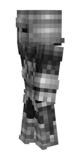 Black skin: body, left side render