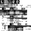 Black skin: raw texture render