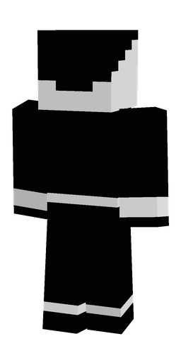 Black skin: body, back render