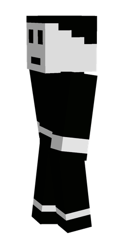 Black skin: body, left side render