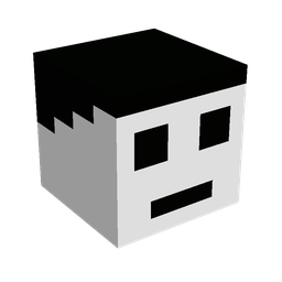 Black skin: head render
