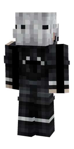 Black skin: body, back render
