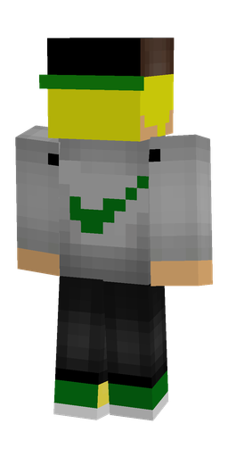 Black skin: body, back render