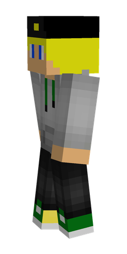 Black skin: body, left side render