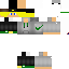 Black skin: raw texture render