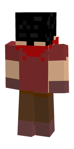 Brown skin: body, back render