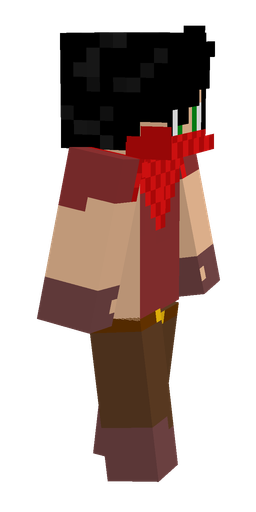 Brown skin: body, right side render