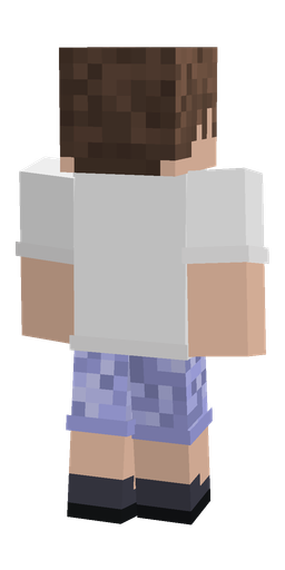 Blue skin: body, back render