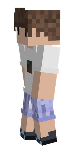 Blue skin: body, left side render