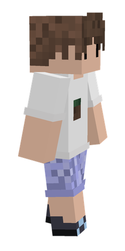 Blue skin: body, right side render