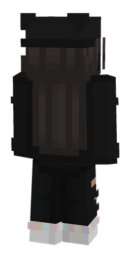 Black skin: body, back render