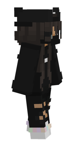 Black skin: body, right side render