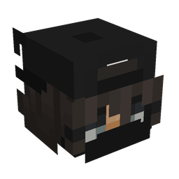 Black skin: head render
