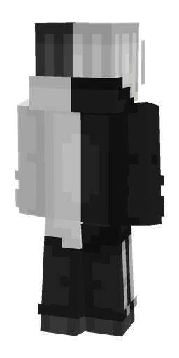 Black skin: body, back render