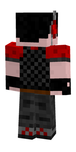 Black skin: body, back render