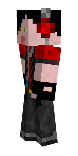 Black skin: body, left side render