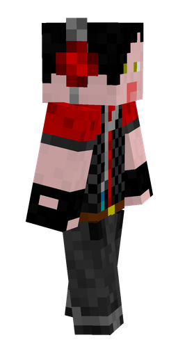 Black skin: body, right side render