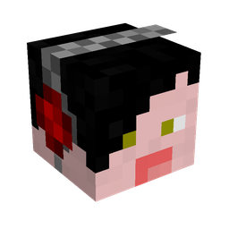 Black skin: head render