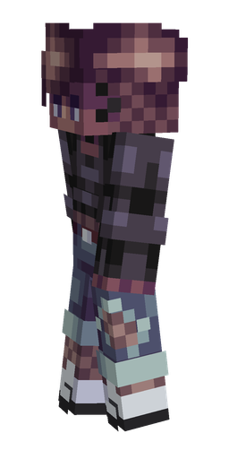 Black skin: body, left side render