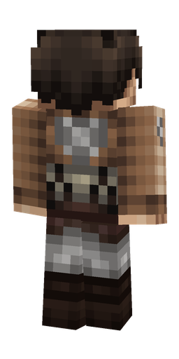 Brown skin: body, back render