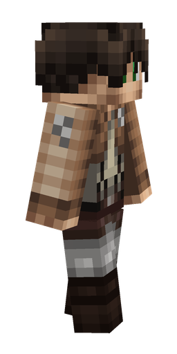 Brown skin: body, right side render
