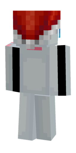 Blue skin: body, back render