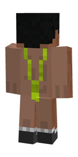 Black skin: body, back render